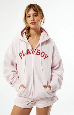 Playboy By PacSun Oversized Zip Up Hoodie