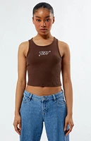 Obey Hearts Cropped Tank Top