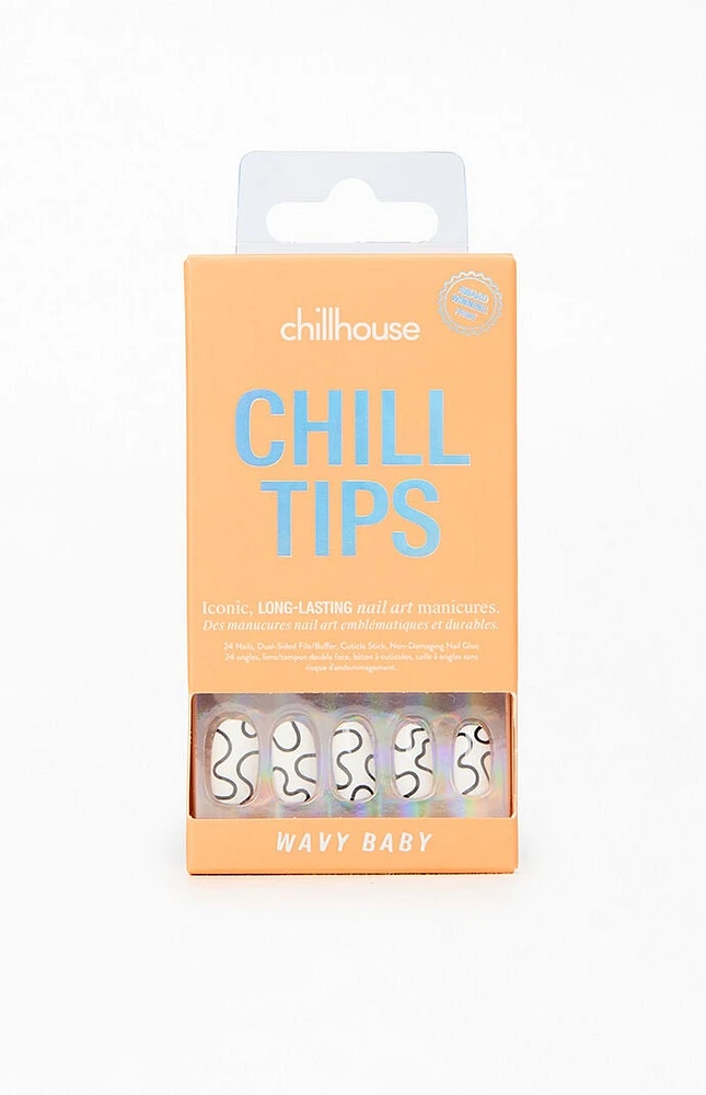 Chillhouse Chill Tips Wavy Baby Press-On Nails