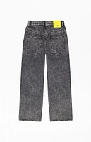 WeSC America Inc Acid Wash Jay Wide Leg Jeans