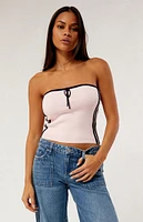 PacSun Nickie Sporty Sweater Tube Top