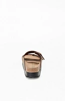 Birkenstock Women's Arizona Vegan Leather Platform Sandals Mocha