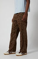 Pacsun Dylan Floral Baggy Carpenter Jeans