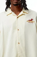 Pacsun Frontier Spirit Embroidered Oversized Resort Camp Shirt