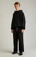 Kids Fear of God Essentials Black Hoodie