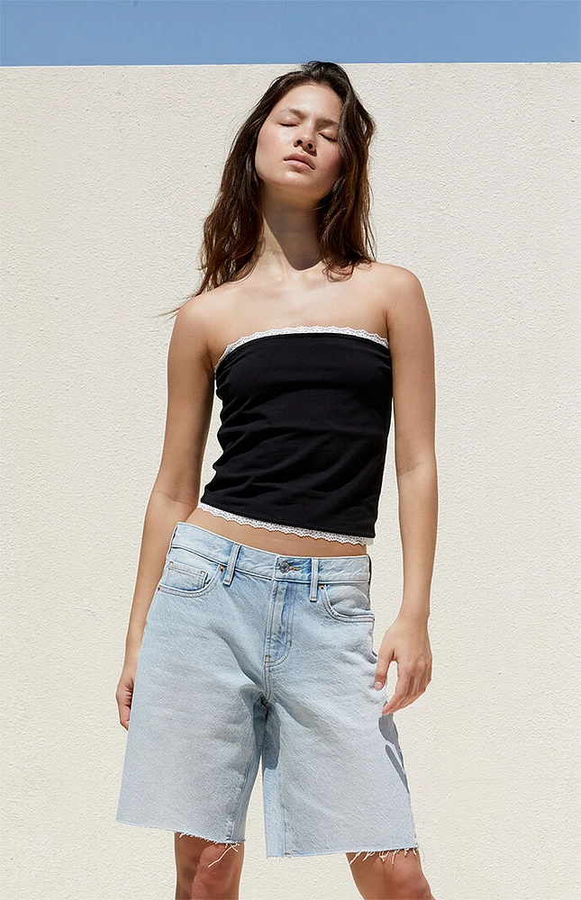 PacSun Light Indigo Baggy Jorts