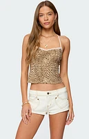 Edikted Gal Leopard Print Tank Top