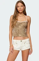 Edikted Gal Leopard Print Tank Top