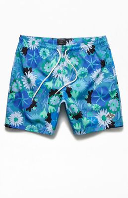 Recycled Blooms 17" Swim Trunks