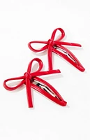 PacSun 2 Pack Red Bow Hair Clips