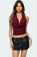 Edikted Kia Cowl Neck Knit Top