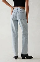 PacSun Light Blue Sparkle Dad Jeans