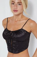 LA Hearts Hook-And-Eye Bustier Top