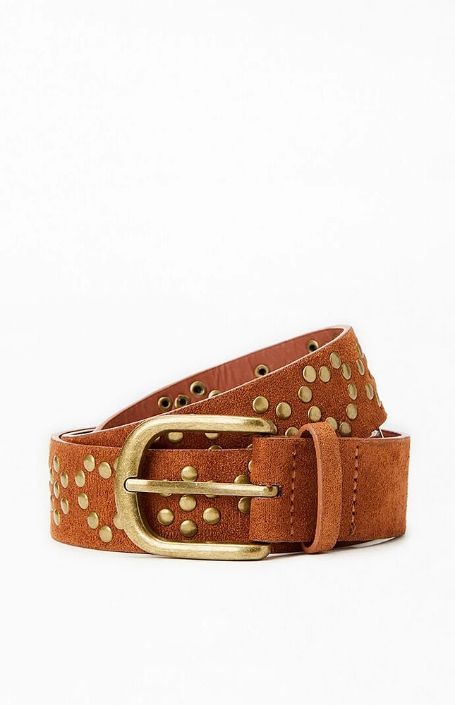 PacSun Faux Suede Studded Belt