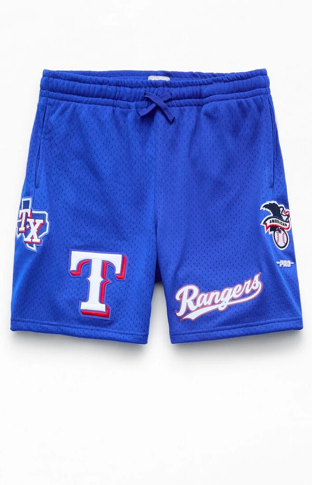 ProStandard Kids Texas Rangers Mesh Basketball Shorts