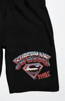 Superman Man Of Steel Logo Sweat Shorts
