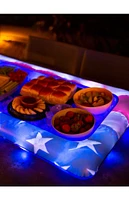 Pool Candy Inflatable Illuminated LED Stars & Stripes Buffet Pool Cooler