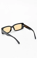 Pacsun Black Beck Rectangular Sunglasses