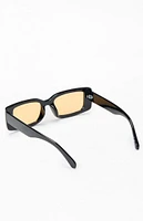 PacSun Black Beck Rectangular Sunglasses