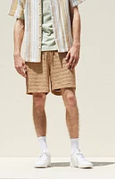 Pacsun Brown Textured Shorts