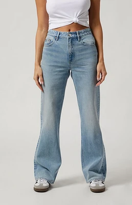 PacSun Light Indigo High Waisted Girlfriend Jeans