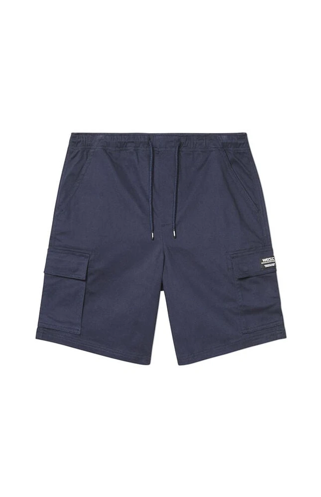 Dark Blue Utility Cargo Shorts