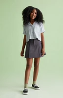 PacSun Kids Crop Button Down Shirt