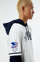 47 Brand New York Yankees '47 White Pinstripe Double Header Pullover Hoodie