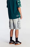 Pacsun Light Indigo Baggy Cargo Denim Shorts