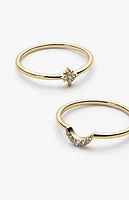 Ana Luisa Sky Moon and Star Rings