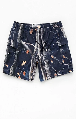 Pacsun Dark Leaf Camo 6.5" Swim Trunks