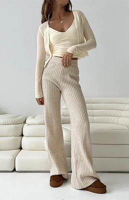 Princess Polly Eco Montana Ribbed Knit Pants