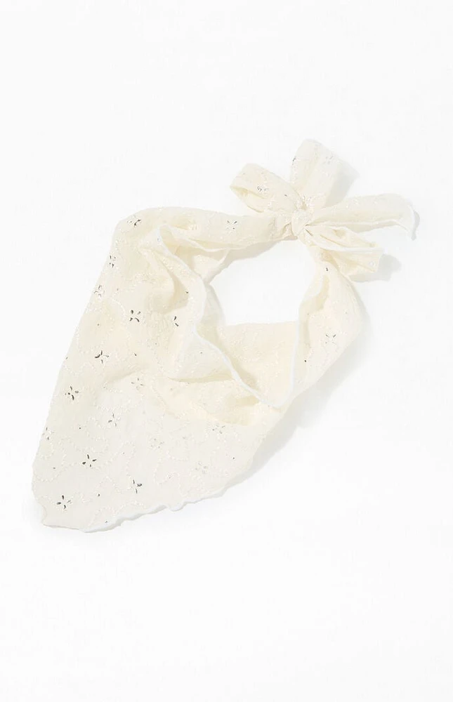 LA Hearts Flower Metallic Headscarf