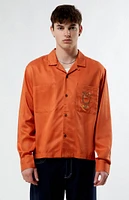 PacSun Pubs Long Sleeve Camp Shirt