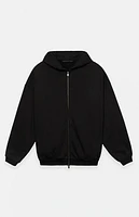 Fear of God Essentials Black Heavy Fleece Full Zip Hoodie