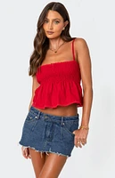 Edikted Millie Scrunch Tank Top