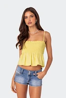 Edikted Millie Scrunch Tank Top