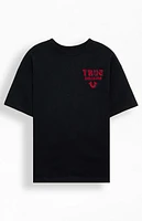 True Religion Flocked Logo Oversized T-Shirt
