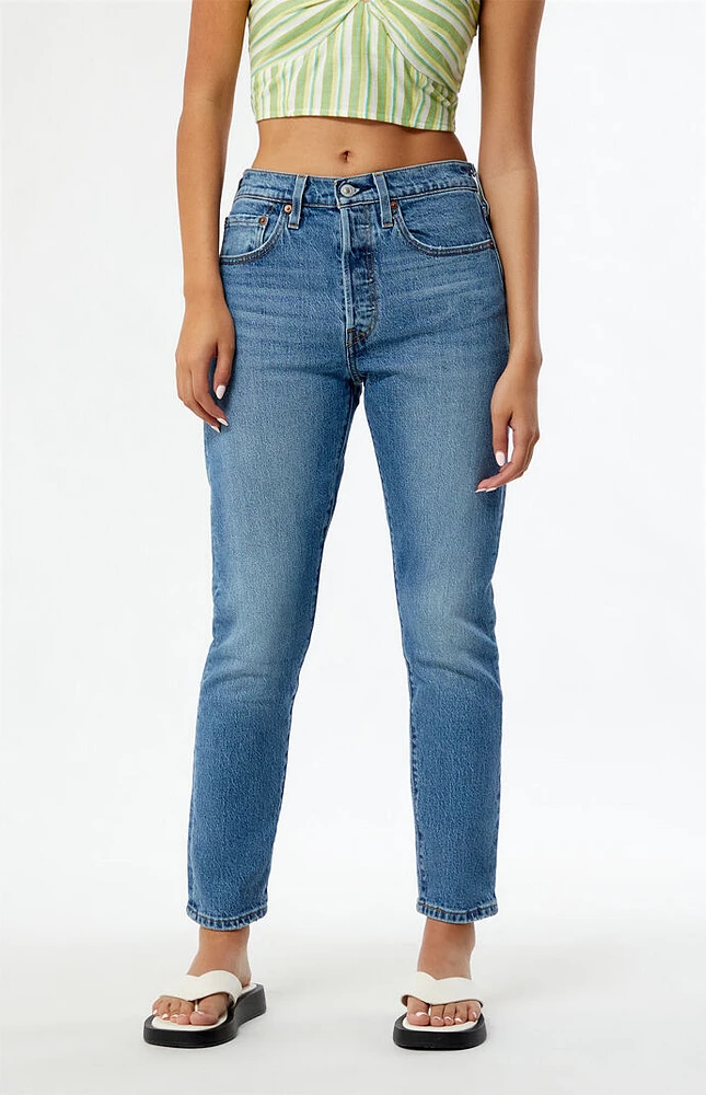 Levi's Blue It's True 501 Skinny Jeans