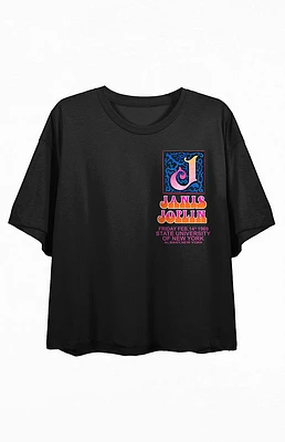 Janis Joplin Vibrant Poster Cropped T-Shirt