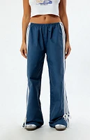 PacSun Navy Wide Leg Track Pants