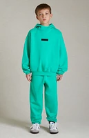 Kids Fear of God Essentials Mint Leaf Hoodie