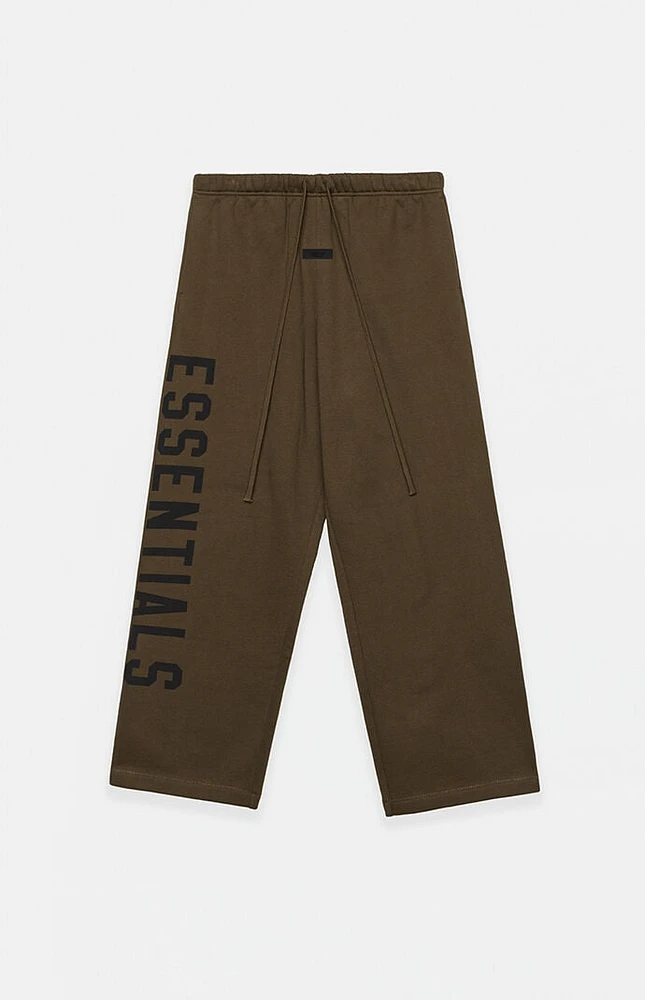 Fear of God Essentials Kids Olive Fleece Relaxed Sweatpants