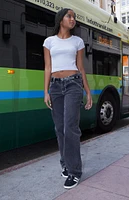 John Galt Gray Ashlyn Short Sleeve Top