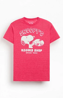 Riot Society Snoopy's Record Shop T-Shirt