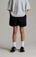 Kids Fear of God Essentials Jet Black Sweat Shorts
