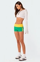 Edikted Brasil Fold Over Shorts