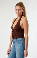 LA Hearts Kelli Knit Halter Top