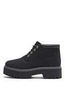 Timberland Women's Black Stone Street Mid Lace-Up Waterproof Boots