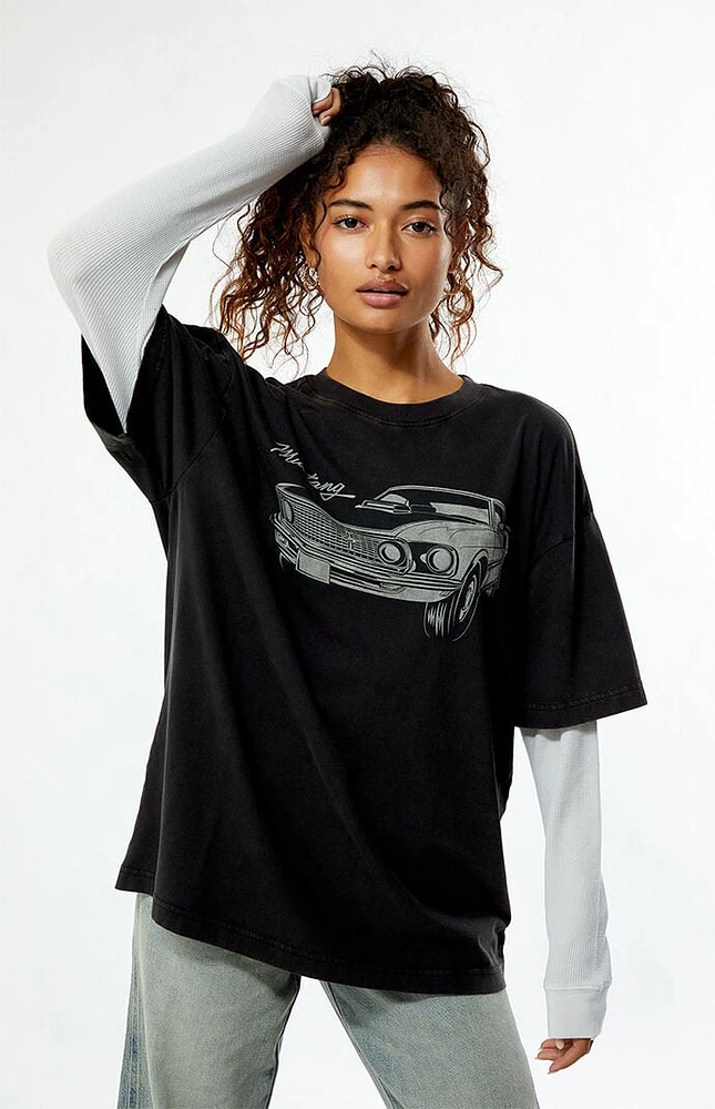 FORD Mustang Double Layered Long Sleeve T-Shirt